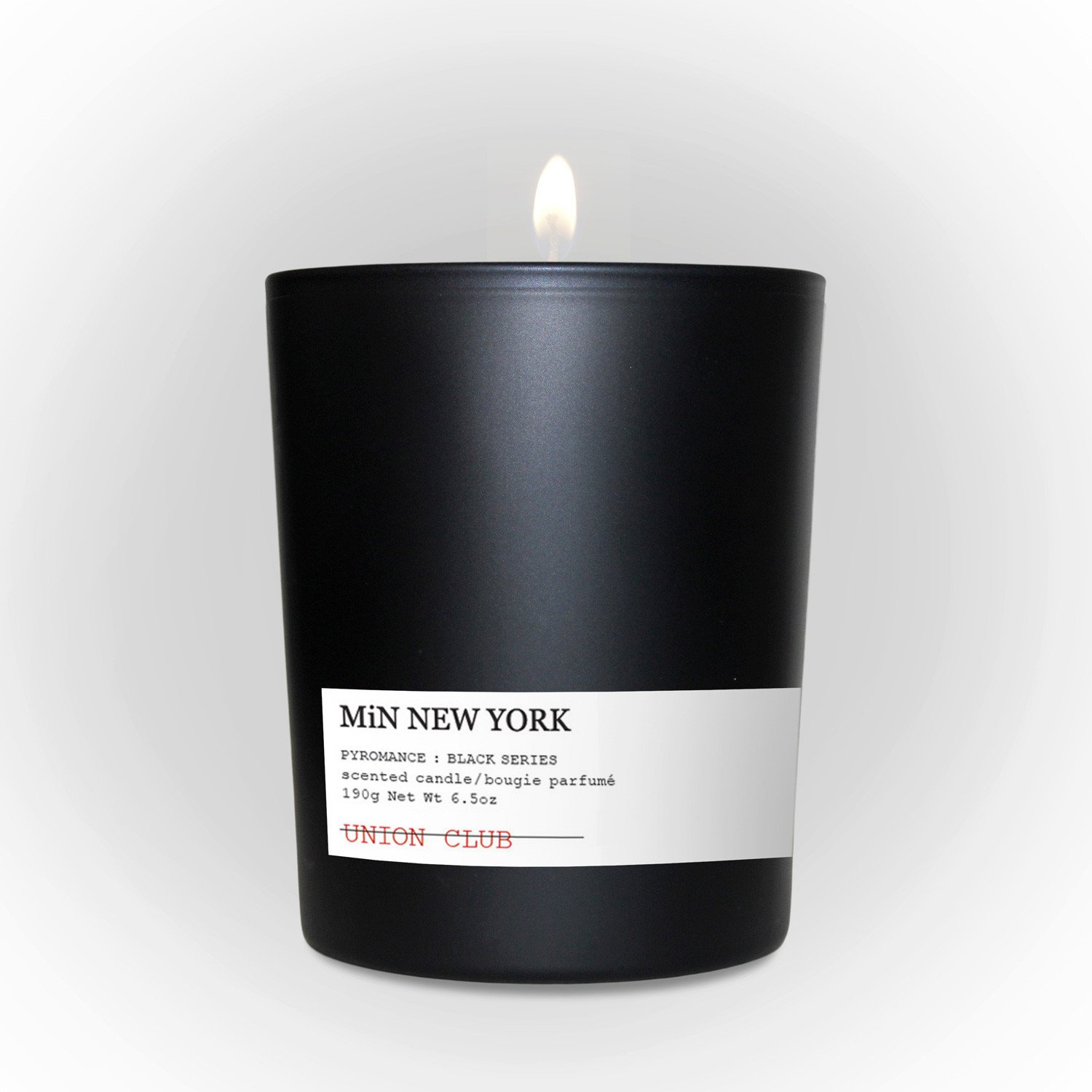 MiN New York Pyromance Black Series Union Club Candle Chad Murawczyk